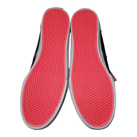 NWT Vans Off the Wall Canvas Low Top Women's Size 9.5 Gray & Pink  VN-0OYG8IT - Picture 9 of 10